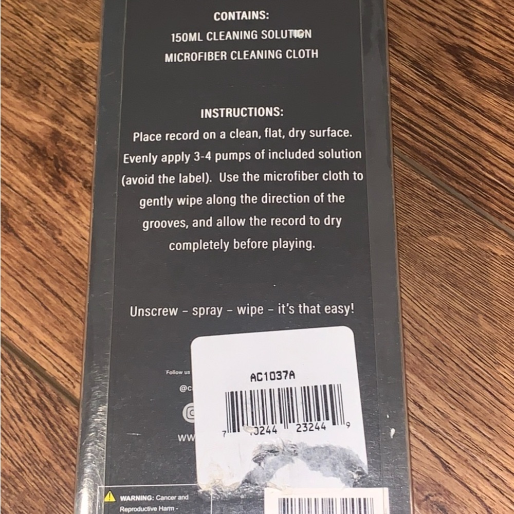Crosley Vinyl Record Cleaning Set: Sealed Package New